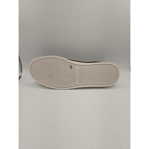 Calvin Klein Michaela CK Logo Monogram Casual Sneakers Shoes Brown Size 7.5 NEW - Picture 5 of 8